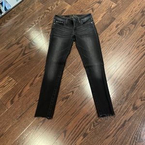 Faded  black denim skinny jeans